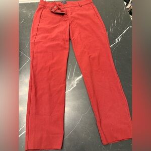 J. Crew Women's Cropped Pants in Burgundy